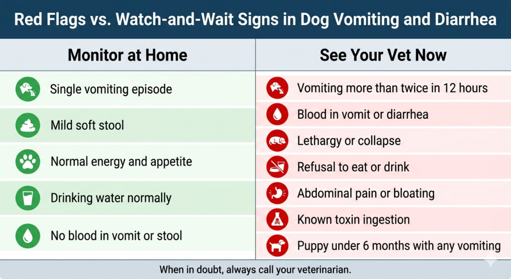 Dog Vomiting and Diarrhea: Causes, Warning Signs, and When to See a Vet