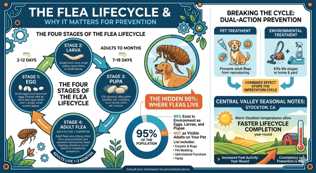 Flea and Tick Prevention for Dogs and Cats: A Complete Stockton Guide